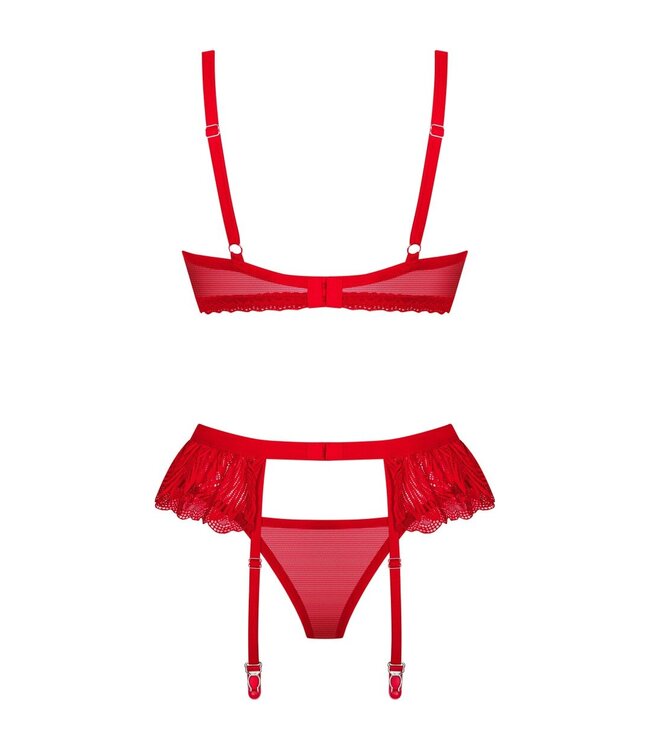Obsessive Obsessive - Chilisa Driedelige Set - Rood
