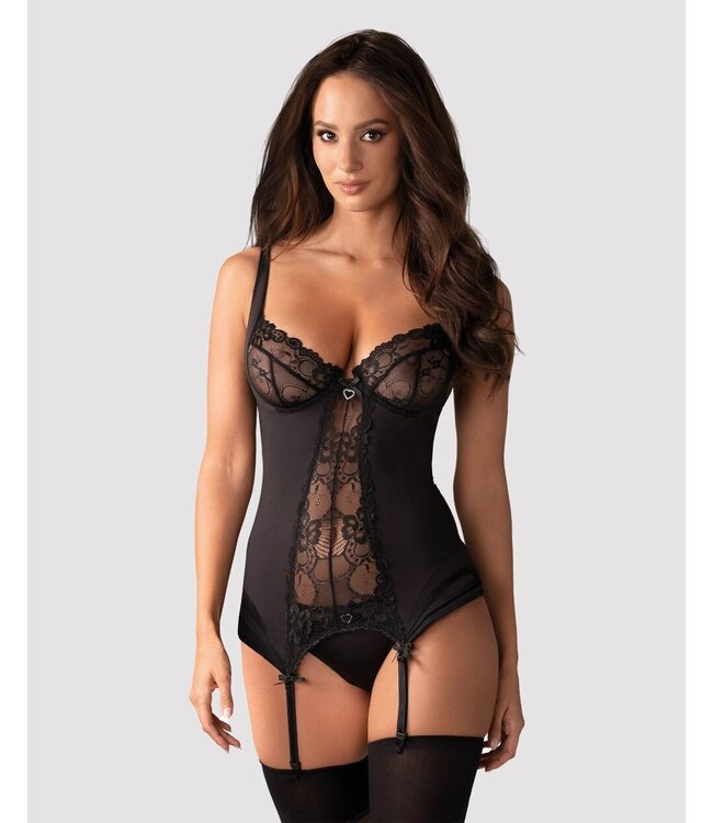 Obsessive Obsessive - Heartina Jarretel Korset Set