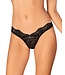 Obsessive Obsessive - Bellastia Kanten String - Zwart
