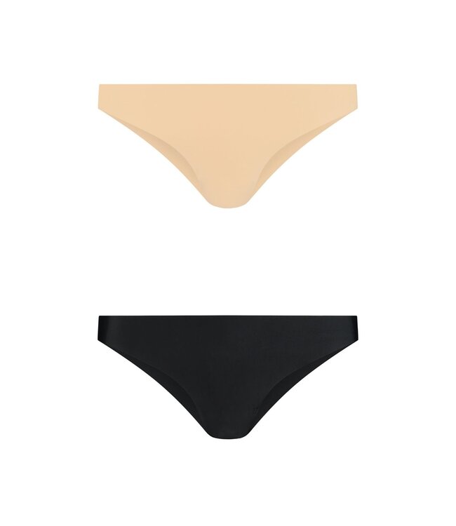 Bye Bra Bye Bra - Invisible Brazilian Nude + Black S