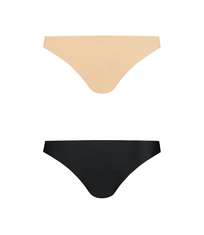 Bye Bra Bye Bra - Invisible Brazilian Nude + Black S