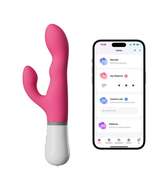 Lovense Lovense - Nora G-spot Vibrator  Met App - Roze