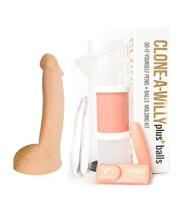 Clone a Willy Clone-A-Willy – Vibrerende Dildo Kit met Ballen – Beige