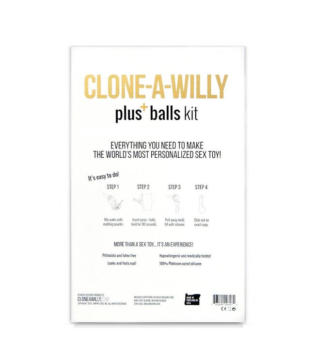 Clone a Willy Clone-A-Willy – Vibrerende Dildo Kit met Ballen – Beige