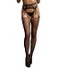 Le Desir Jarretelpanty Shredded zwart