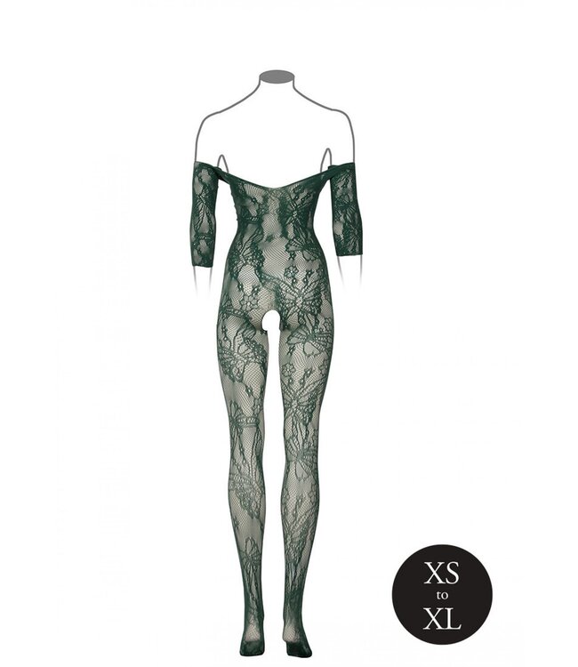 Le Desir Catsuit Met Lange Mouwen - Groen