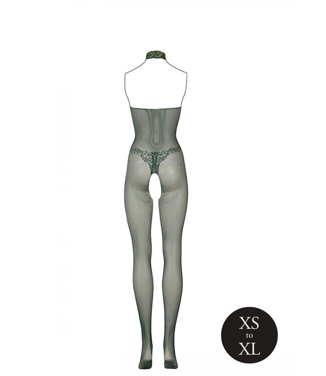 Le Desir Kanten Visnet Catsuit - Groen