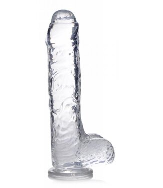XR Brands Jock C-Thru Transparante Dildo - 25 cm.