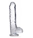 XR Brands Jock C-Thru Transparante Dildo - 25 cm.