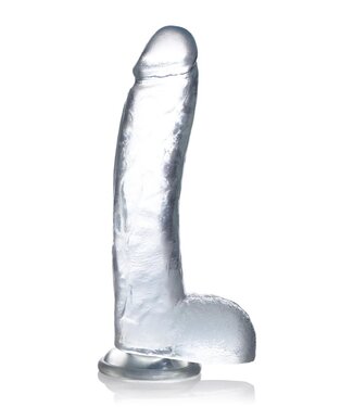 XR Brands Jock C-Thru Transparante Dildo - 29 cm.