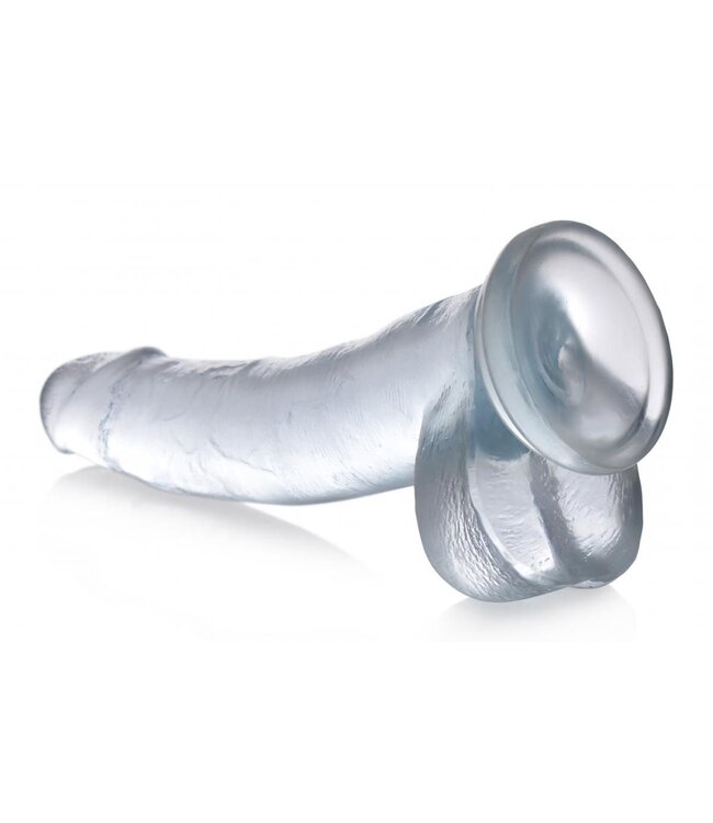 XR Brands Jock C-Thru Transparante Dildo - 23 cm.