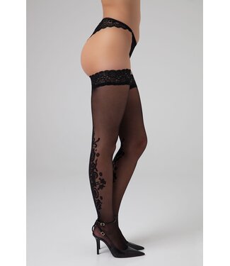 Christine Christine - Luxe Stay up kousen Victorious - zwart