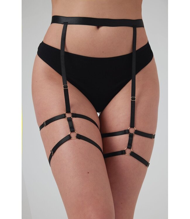 Christine Christine - Jarretelgordel Blushing - zwart