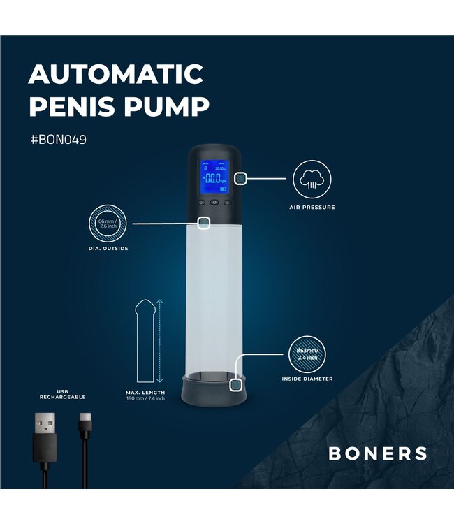 Boners Boners - Penispomp met LCD-Scherm