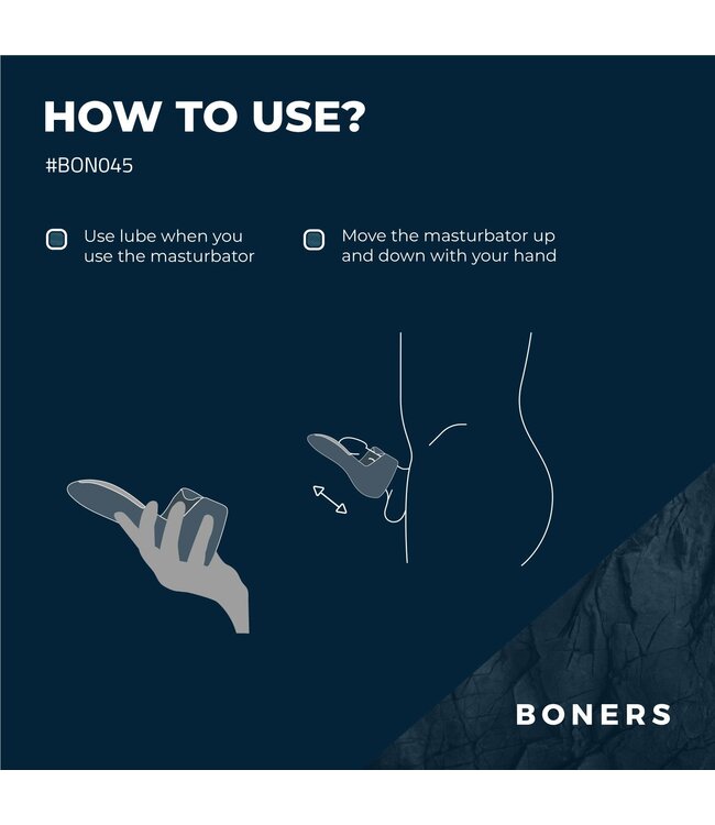 Boners Boners Elektrische Masturbator - Blauw