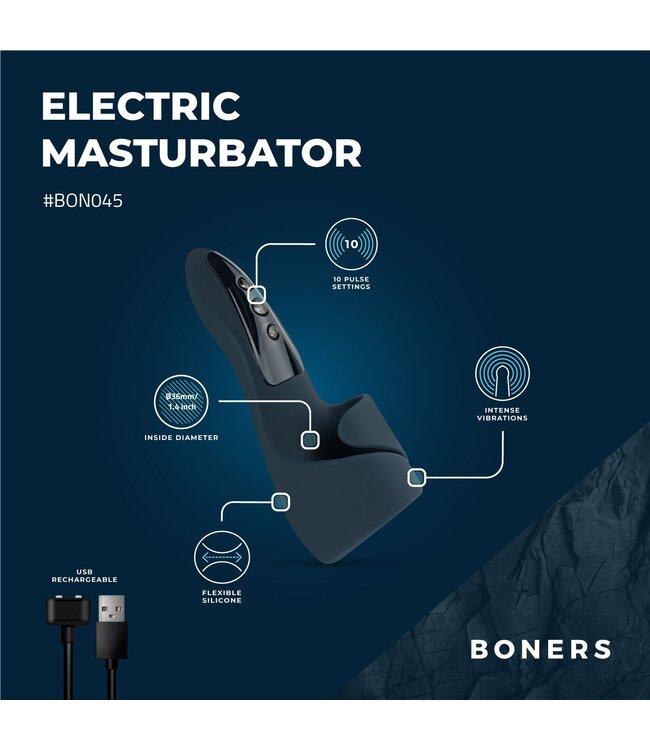 Boners Boners Elektrische Masturbator - Blauw