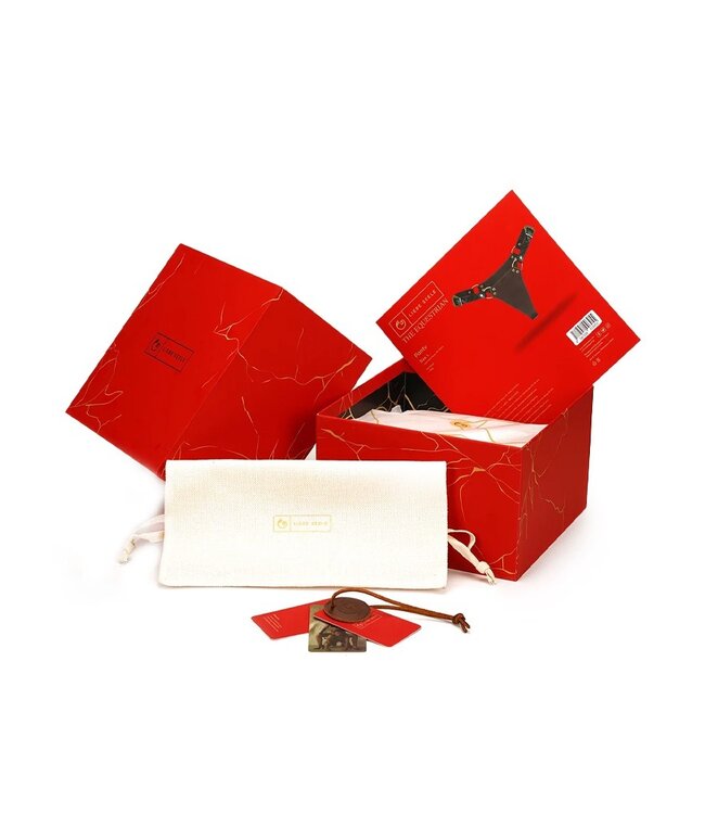 Rimba Liebe Seele - Leren Slip - Zwart, Bruin & Goud