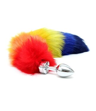 Rimba Rimba - Buttplug met regenboog staart (unisex)