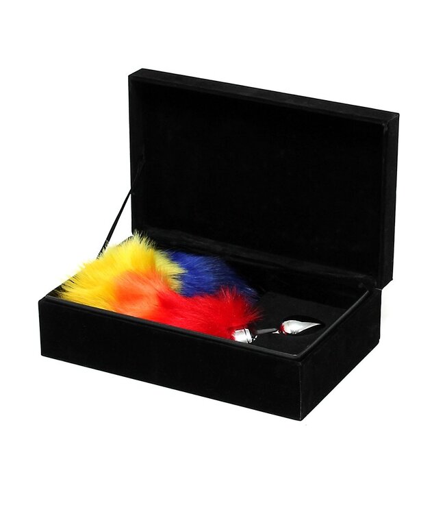 Rimba Rimba - Buttplug met regenboog staart (unisex)