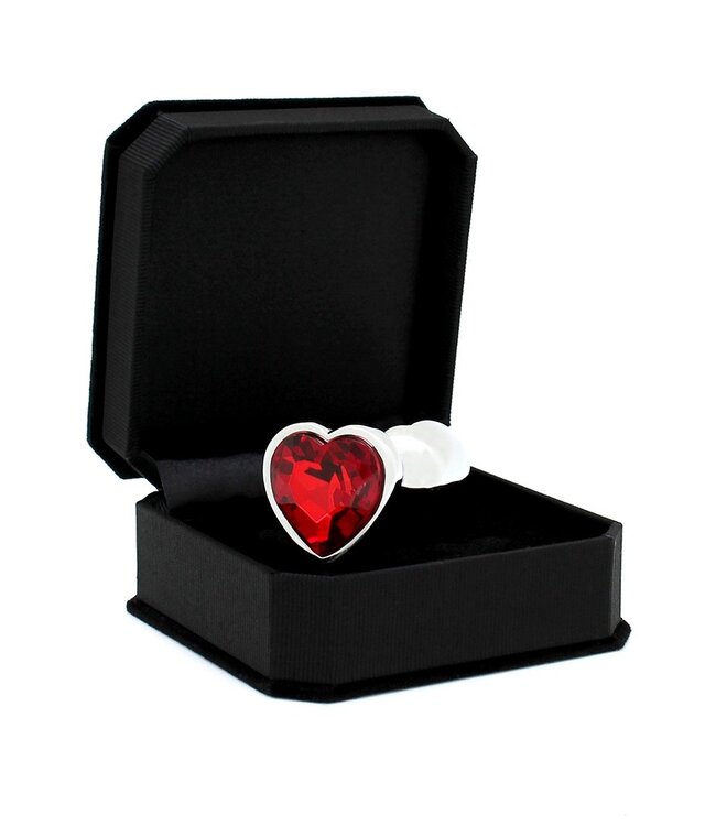 Rimba Rimba - Buttplug KLEIN met kristal in Hartvorm (unisex)