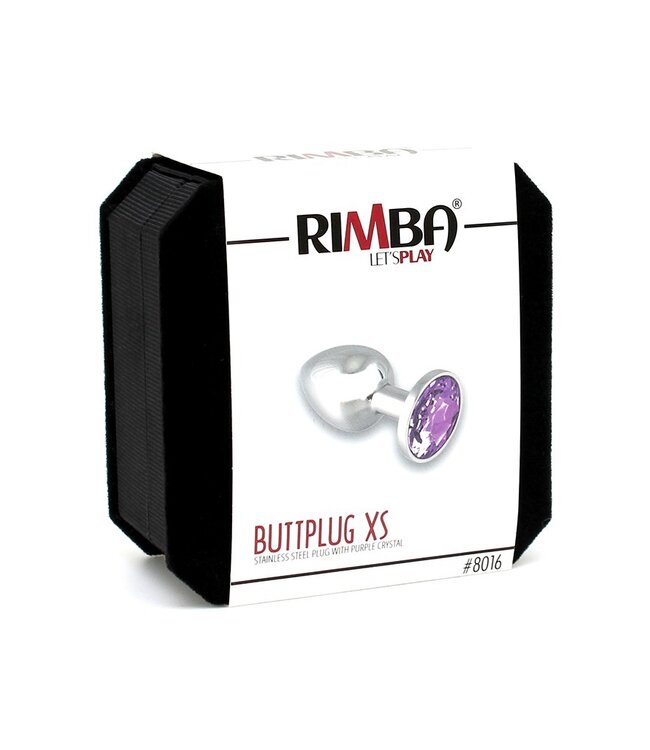 Rimba Rimba - Buttplug XS met kristal (unisex)