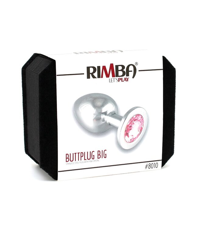 Rimba Rimba - Buttplug GROOT met kristal (unisex)