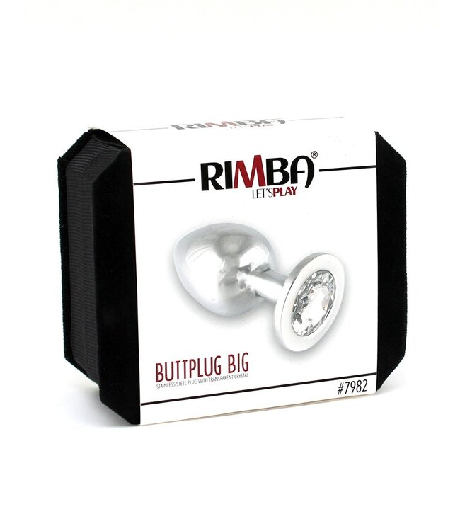 Rimba Rimba - Buttplug GROOT met kristal (unisex)