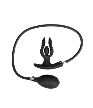 Rimba Rimba Electro Play - E-Stim Anale Plug met Pomp - Bipolair - Zwart