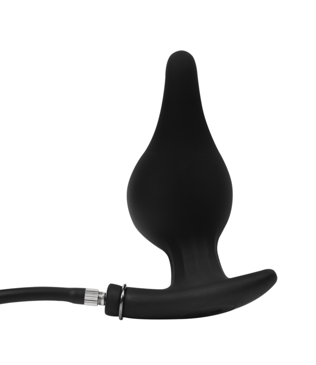 Rimba Rimba Electro Play - E-Stim Anale Plug met Pomp - Bi-Polair - Zwart