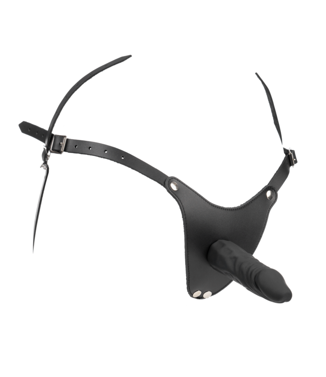 Rimba Rimba - Voorbind string met latex dildo (3,5 x 12 cm)