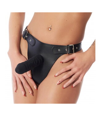 Rimba Rimba - Strap-on voorbindslip met dildo (4 x 17 cm)