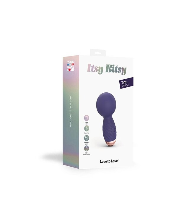 Rimba Love to Love - Itsy Bitsy - Mini Wand Vibrator - Indigo