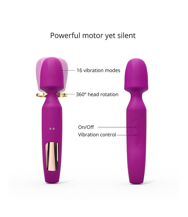 Rimba Love to Love - R-Evolution - Wand Vibrator met 2 Opzetstukken - Roze