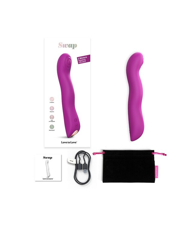 Rimba Love to Love - Swap - P&G Spot Tapping Vibrator - Roze
