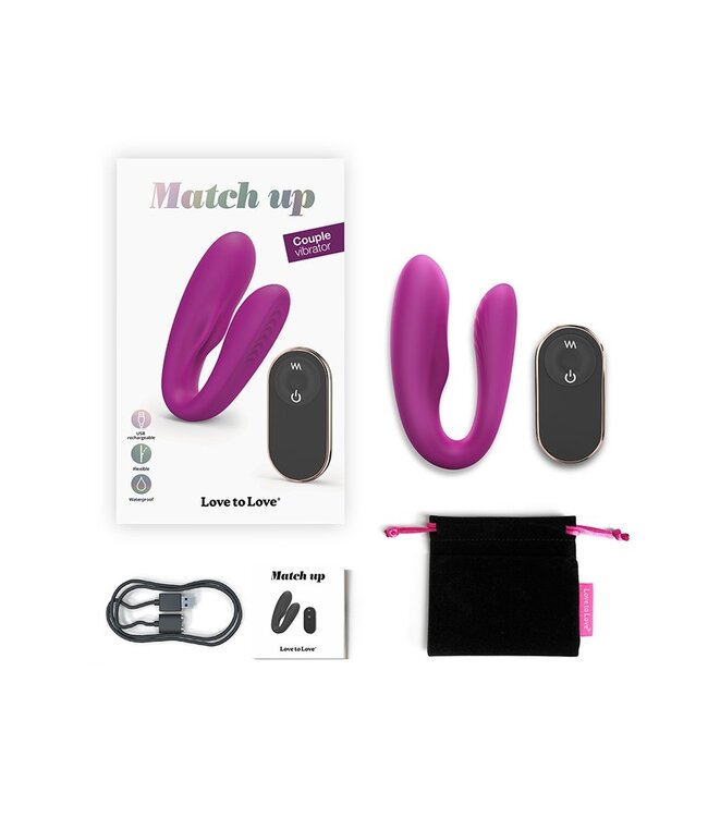 Rimba Love to Love - Match Up - Koppelvibrator met afstandsbediening - Roze