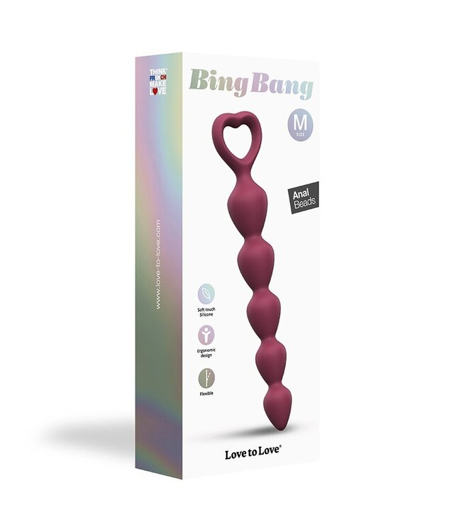 Rimba Love to Love - Bing Bang Maat M - Anaal Kettingen - Plum