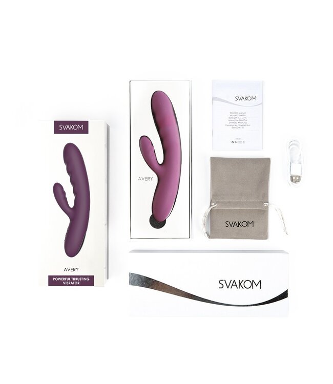 Rimba SVAKOM - Avery - Thrusting Rabbit Vibrator - Paars
