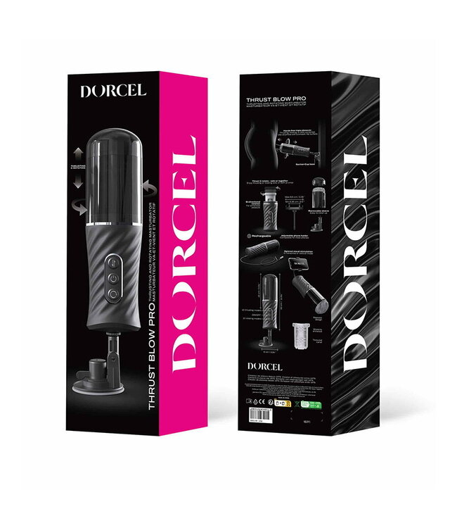 Rimba Dorcel - Thrust Blow Pro - Automatische stotende masturbator - Zwart
