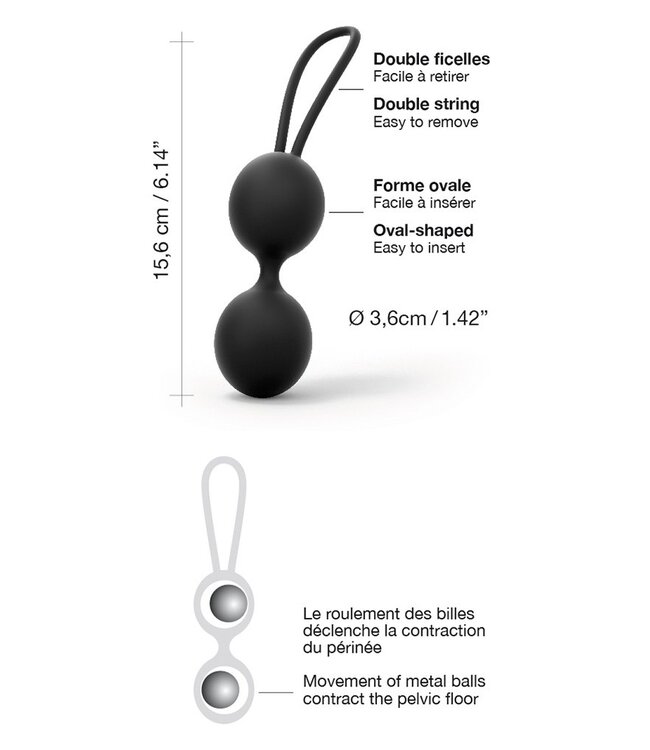 Rimba Dorcel Dual Balls Noir - 6072004