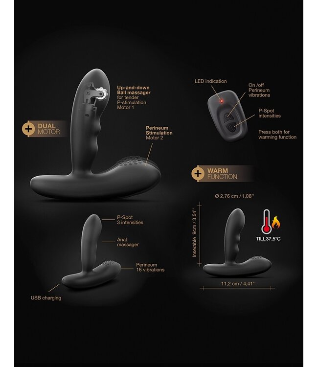 Rimba Dorcel P-Stroker Remote control prostate massager - 6072073