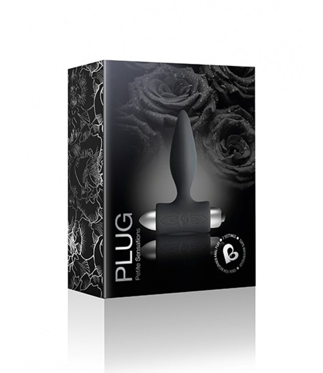 Rimba Rocks-Off - Petite Sensations Plug - Anale Vibrator - Zwart