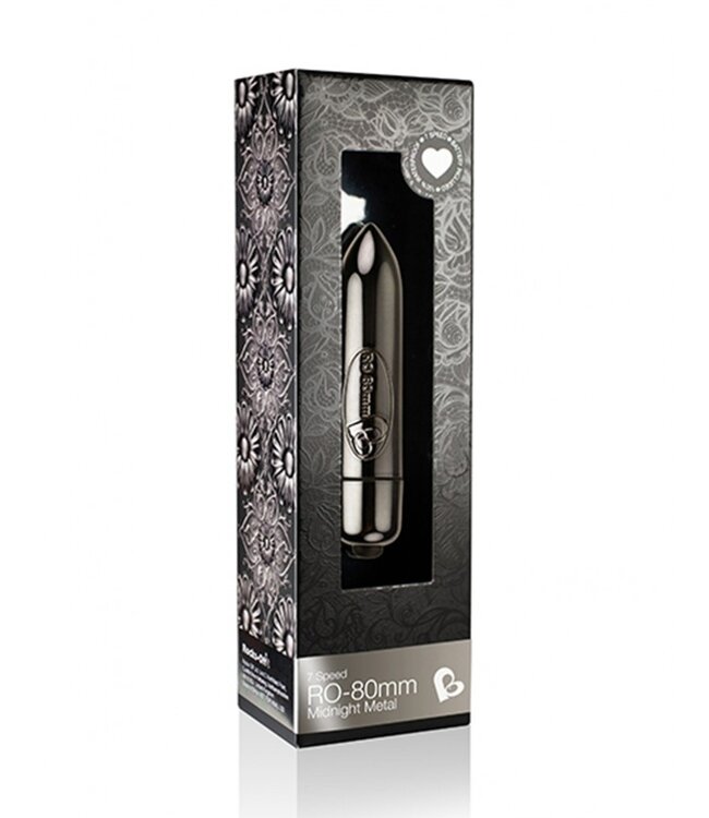 Rimba Rocks-Off RO-80mm Midnight Metal - Bullet vibrator