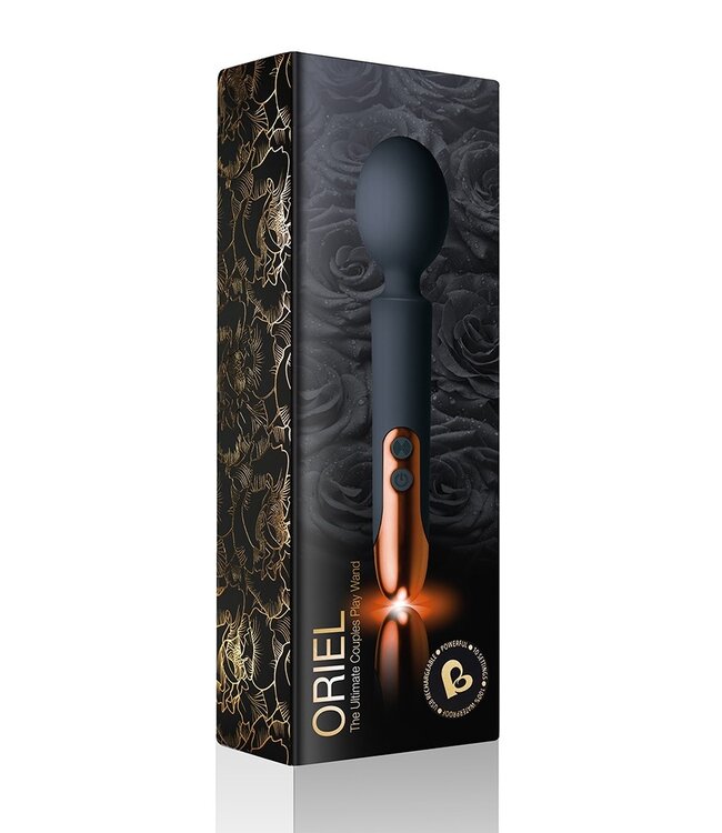 Rimba Rocks-Off - Oriel - Wand Vibrator - Zwart