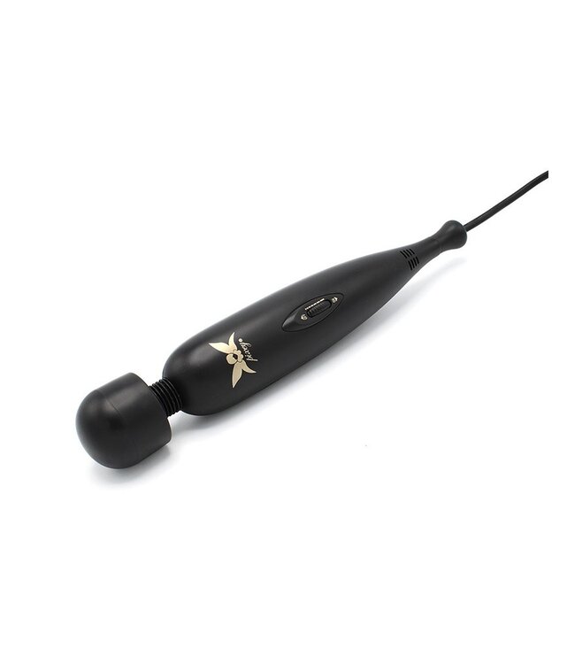 Rimba Pixey - Pixey Turbo - Wand Vibrator met 2 Opzetstukken - Zwart