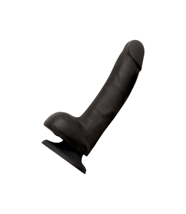 Rimba Strap-On-Me - Roterende & vibrerende realistische dildo - maat L - zwart
