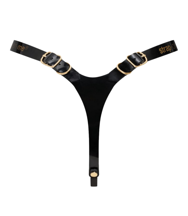 Rimba Strap-On-Me - Kunstleren Harnas Fabulous - One Size - Zwart Glanzend