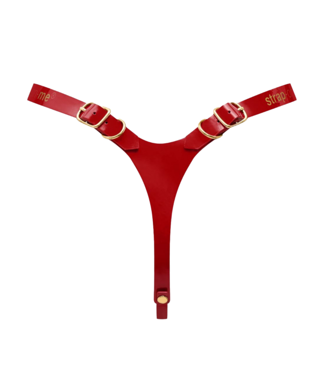 Rimba Strap-On-Me - Kunstleren Harnas Fabulous - One Size - Rood Glanzend
