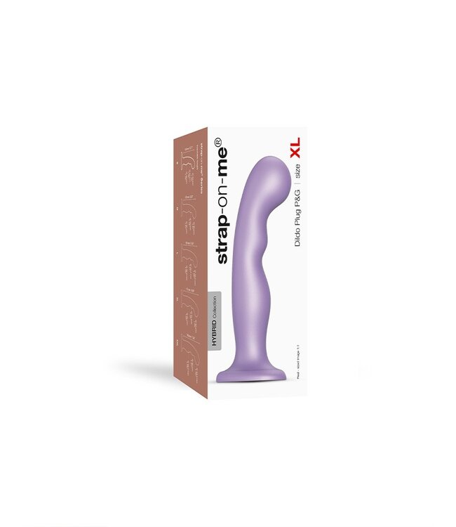 Rimba Strap-On-Me - Dildo Plug P&G Maat XL - Metallic Lila