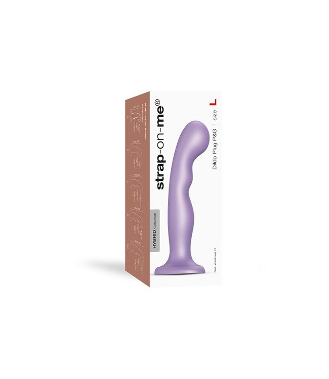 Rimba Strap-On-Me - Dildo Plug P&G Maat L - Metallic Lila