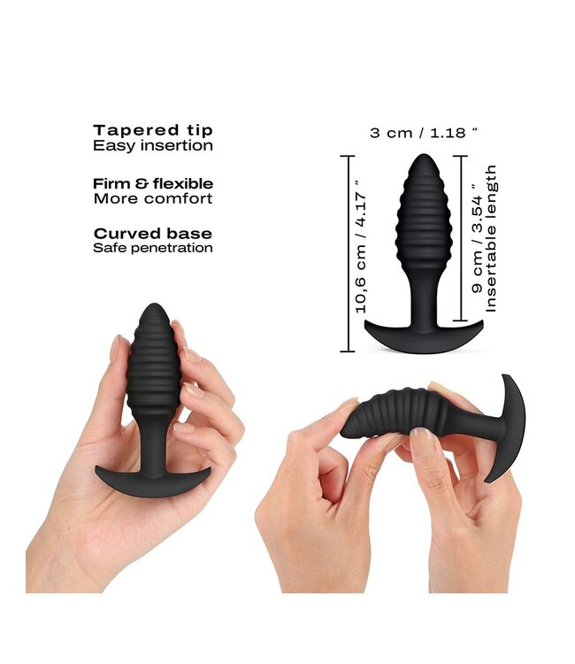 Rimba Dorcel - Spiral Plug - Butt Plug - Zwart